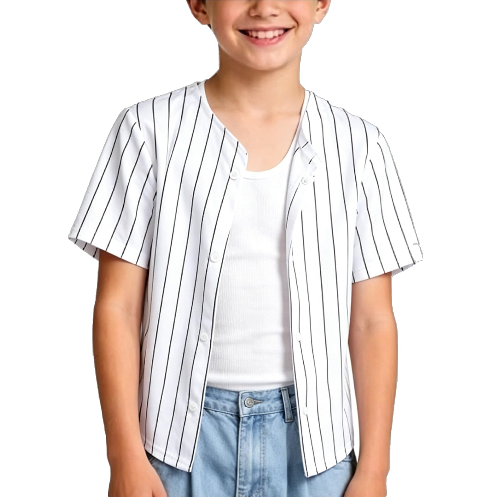 Outofgas Kids Pinstripe Baseball Jersey