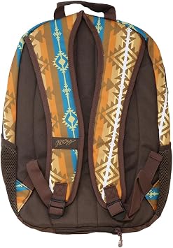 HOOEY Rockstar 20L Backpack - Compact Travel Backpack with Laptop Sleeve - Lightweight, Durable Daypack for Commuting, Hiking & Outdoor Use - Unisex Design (Cathay Spice/Aztec)