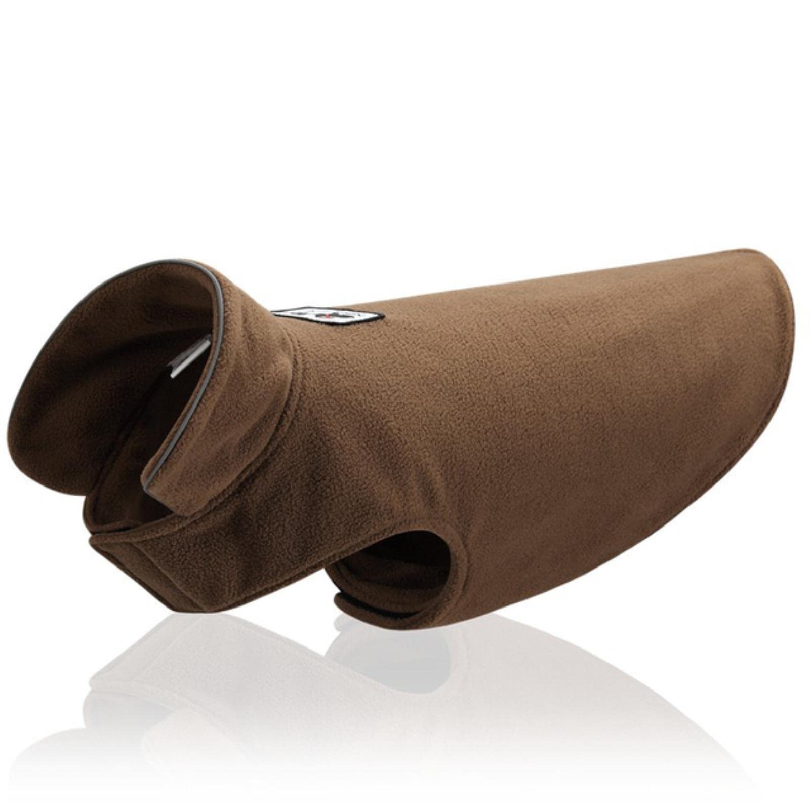 Manteau chien réfléchissant camel en molleton d'hiver taille L