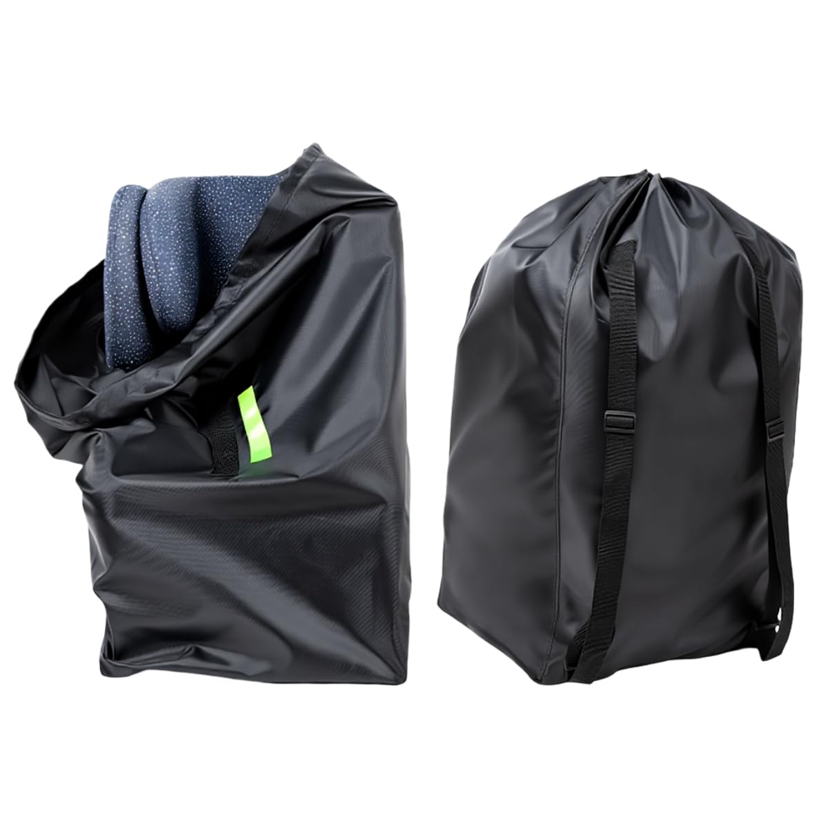 SNOWIE SOFT® Child Safety Seat Storage Dustproof Bag Travel Gate Check Bag, Drawstring Organizer Bag with Handle, 420D Thick Oxford Cloth, Waterproof & Durable Storage Cover for Daily or Travel-image-20