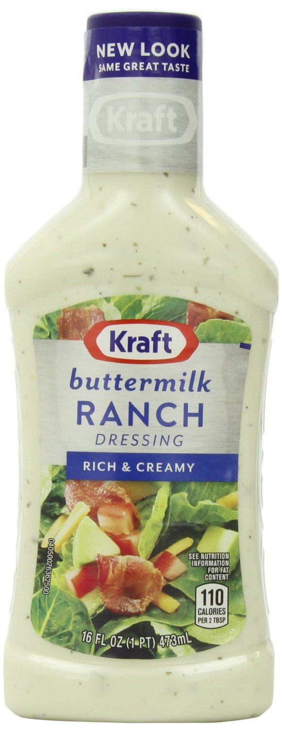 Kraft, Buttermilk Ranch Dressing, 16oz Bottle (Pack of 3) by Kraft
