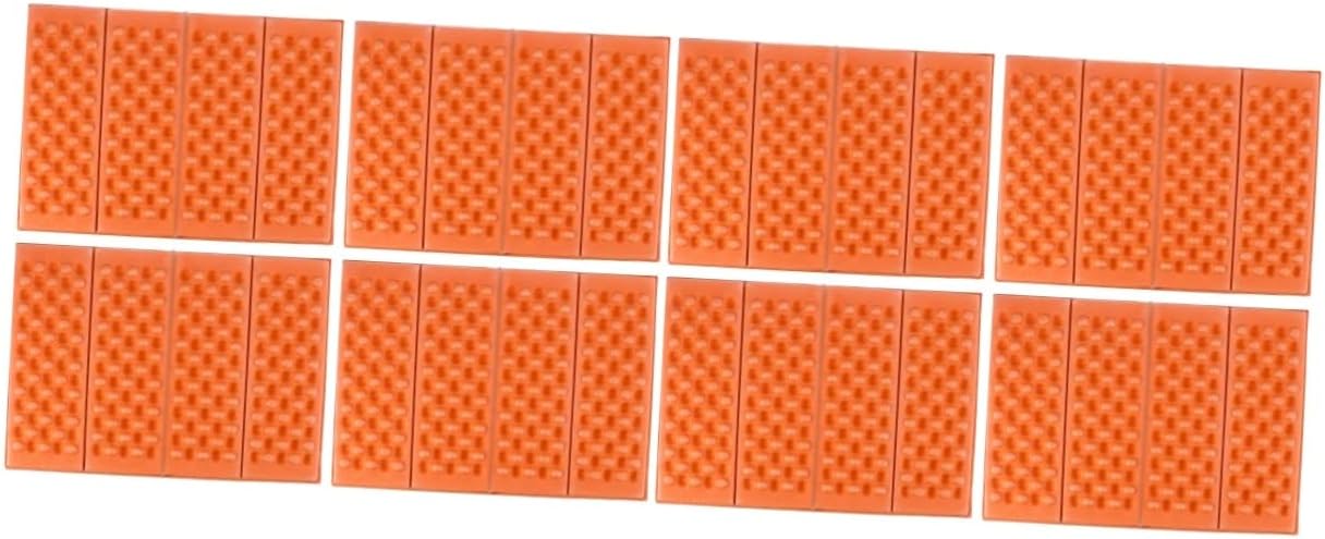 Yardwe 2sets Ultra-Lightweight Folding Mats Camping Pads for Sleeping Heat-Resistant Cold-Resistant Seat Cushion Xpe Material Waterproof for Park Picnic 4pcs*2