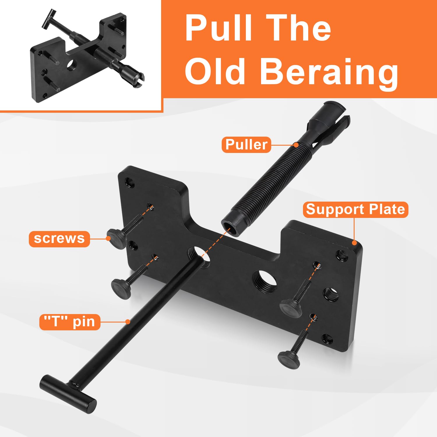 AUFER Inner Cam Bearing Installer and Puller Tool Kits Compatible with for TC 88 96 103 110 Twin Cam & Dyna Bearing Removal Installation Tools