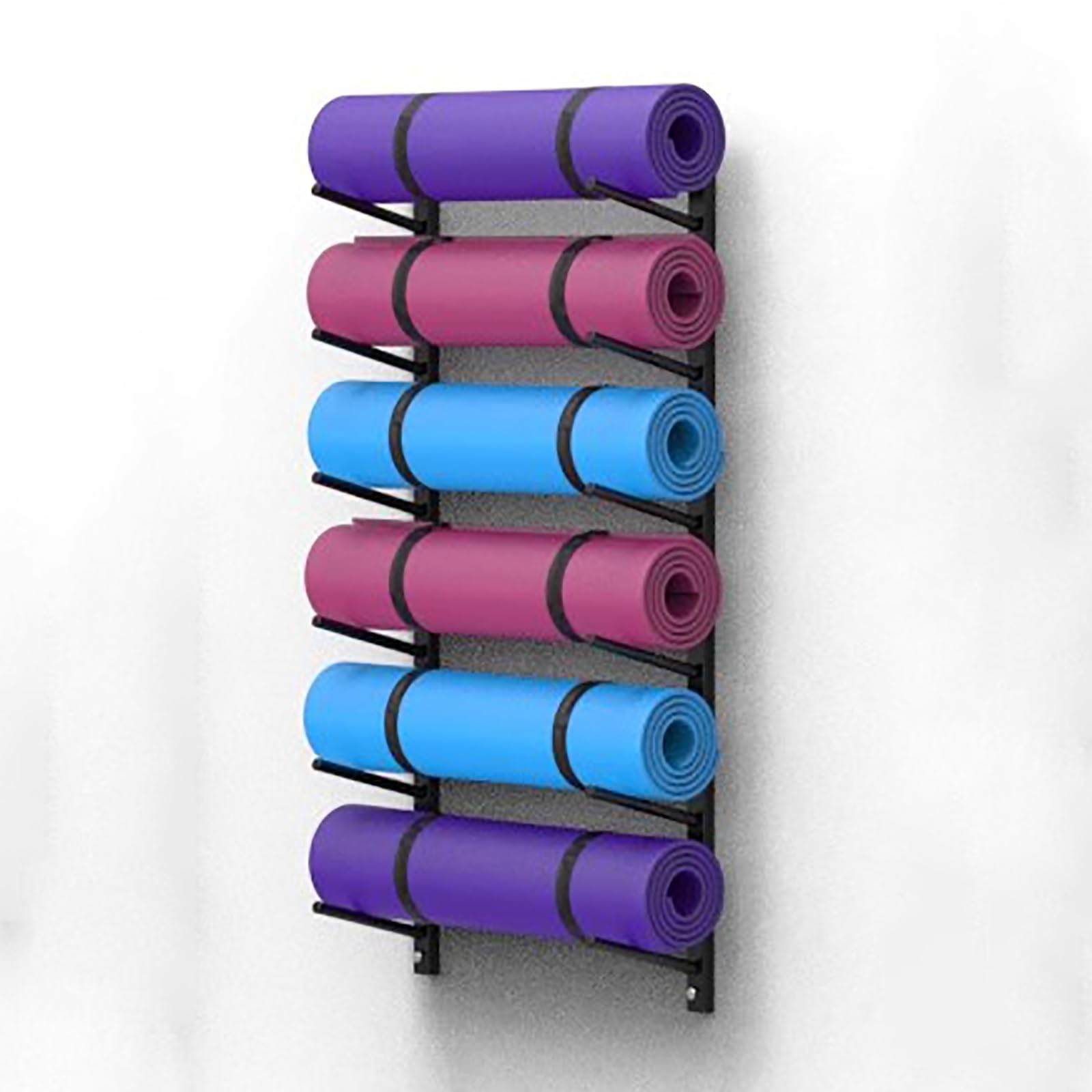 Support mural tapis de yoga pour salle de sport à domicile et coin fitness
