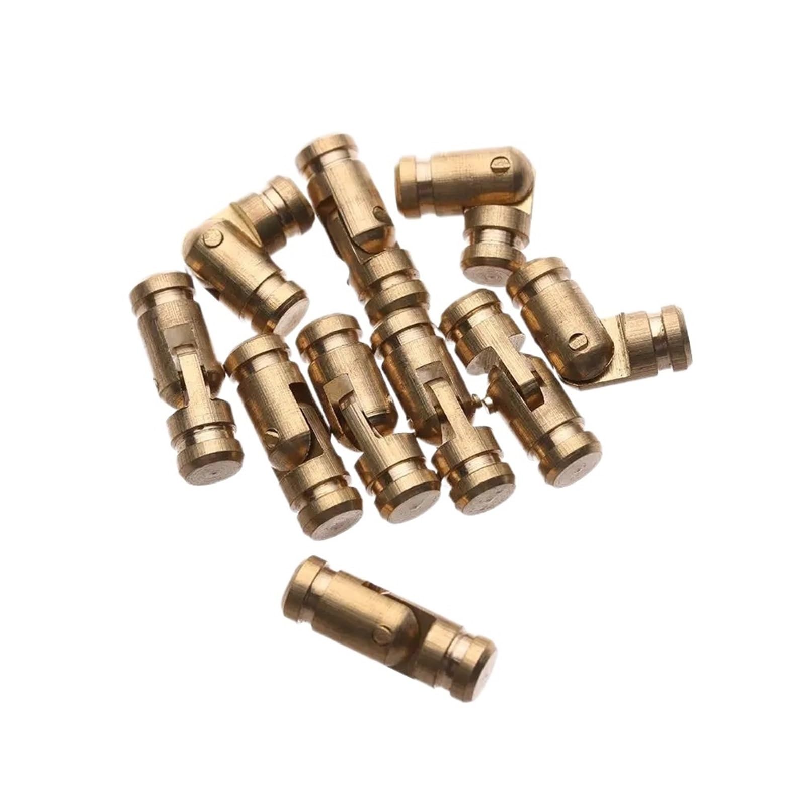 Luysgbxr One Color Barrel Hinges 30Pcs Barrel Hinges Cylindrical Hidden Jewelry Box Connector Concealed Invisible Brass Door For Furniture Hardware(5Mmx15mm)