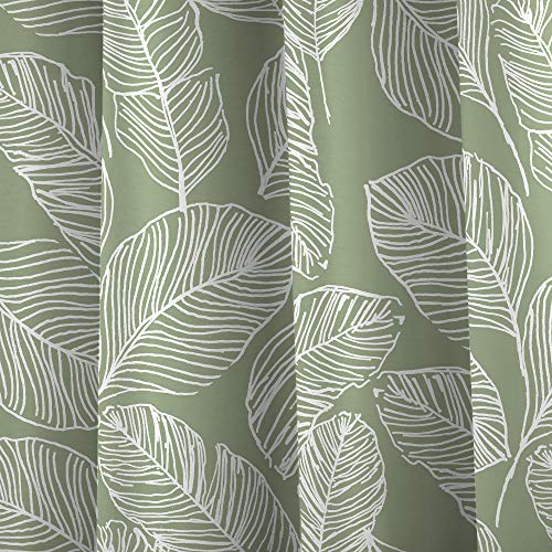 Fusion, Matteo, 100% Cotton Pair of Eyelet Curtains, Green, 90" Width x 90 Drop (229 x 229cm), W 90.2" x L 90.2" (2 Panels) - Image 3