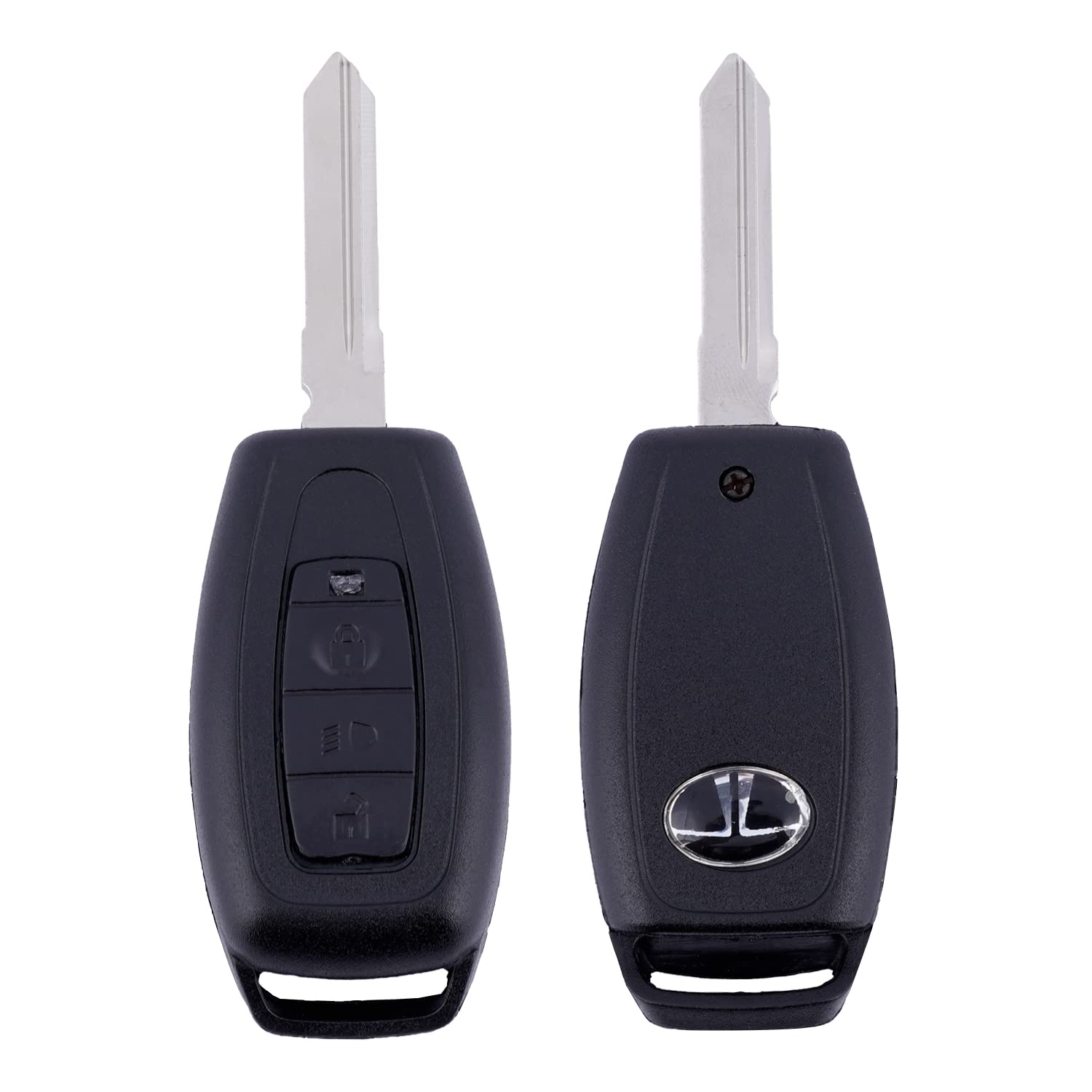 Key Hub Flip Key Replacement Key Shell Fit for Safari Storme,Aria 3 Button Flip Key