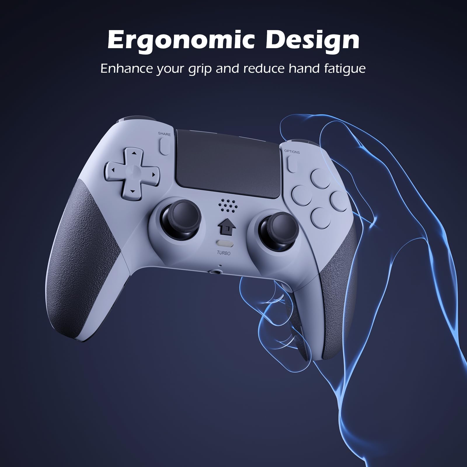 LATEC Manettes compatibles avec PS4,Manette sans Fil pour P4 Slim/Pro avec Turbo Vibration/Capteur Gyroscopique