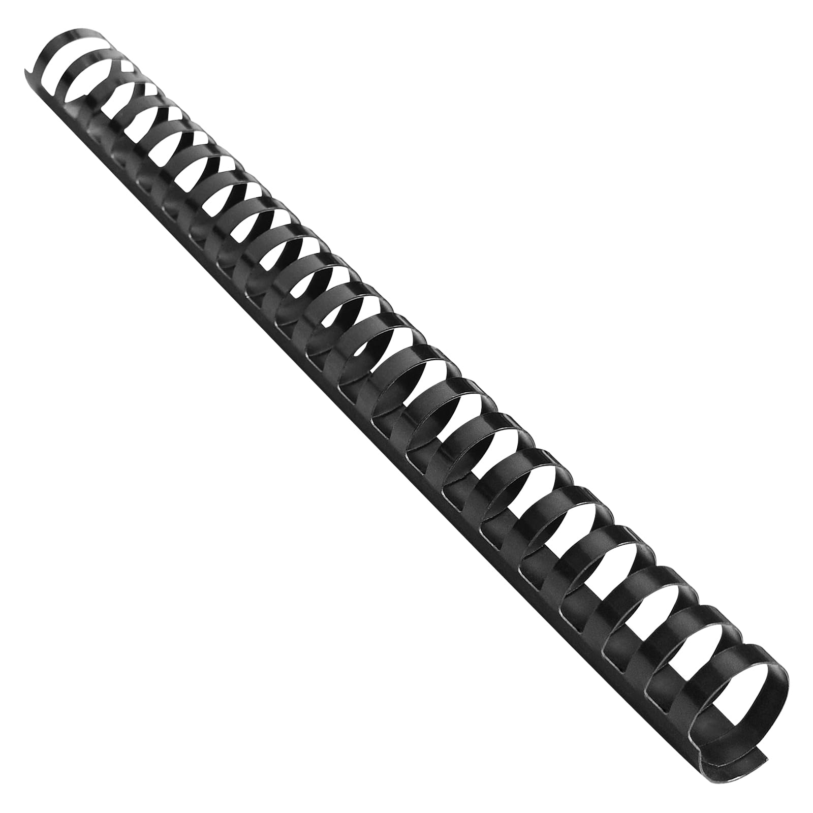 FOSHISY Plastic Binding Combs 21 Ring A4 25mm Comb Binding Spines, 200 Sheet Capacity, 50 Pack,Black