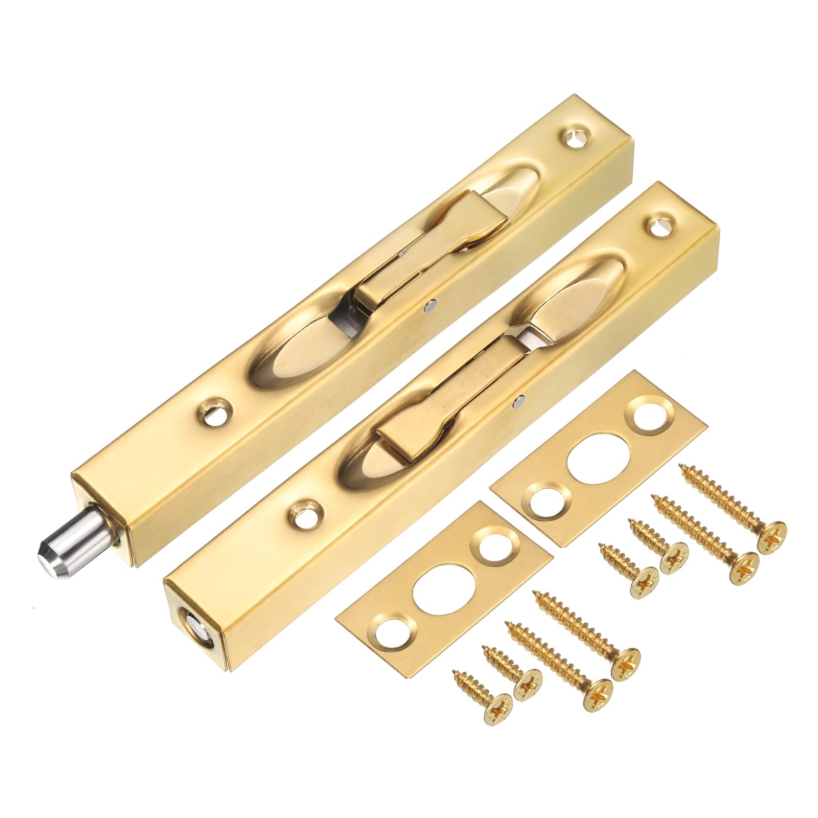 Loquet coulissant en acier inoxydable doré 15,2 cm verrou de porte sécurité maison