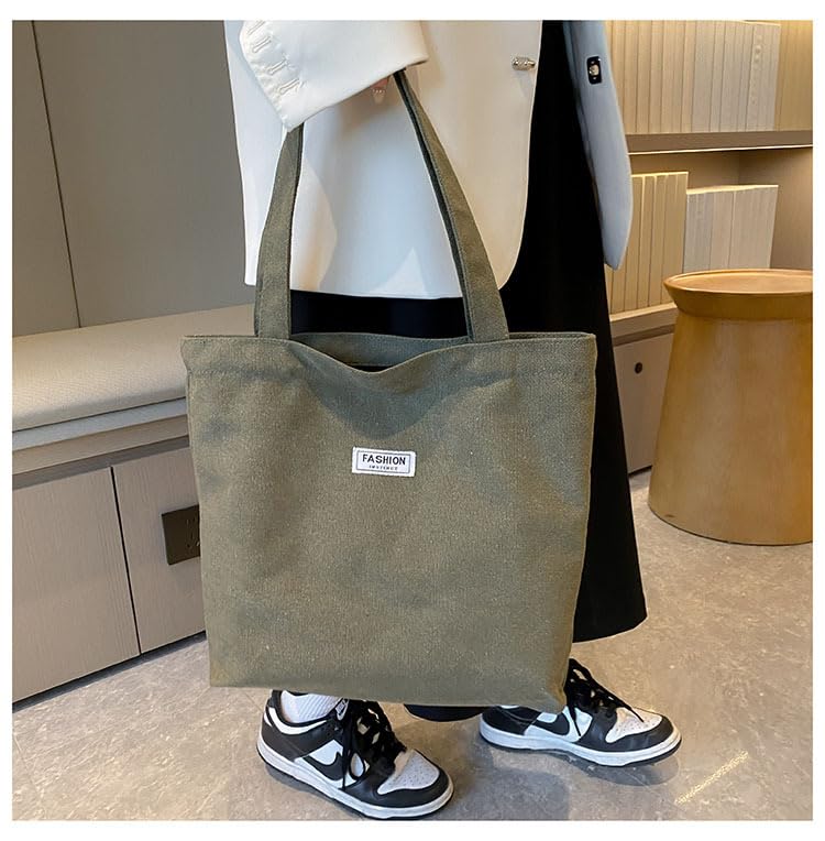 Bolso tote moderno para mujer - Bolso de viaje casual de lona con asa única - Ideal para el uso diario y viajes miniatura 4