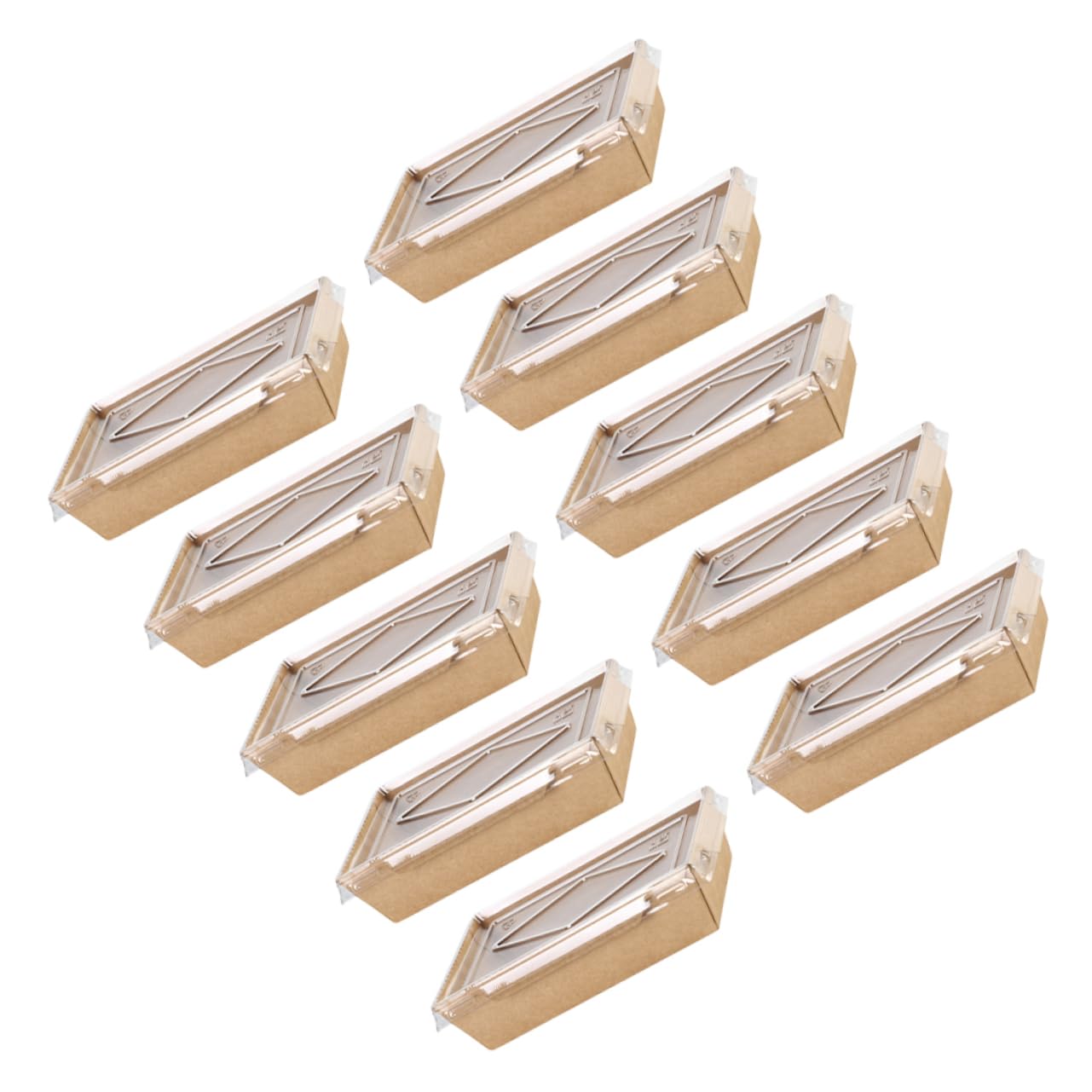 NAMOARLY Paper Snack Boxes 10 Lunch Boxes for Party French Fries Take Out Salad Disposable Paper Containers