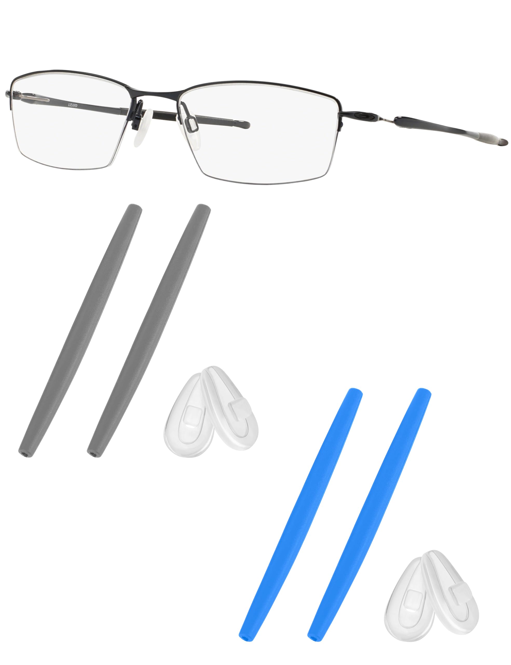 Replacement Earsocks &amp; Nosepieces Rubber Kits for Oakley Lizard OX5113 / OX5120 Eyeglasses