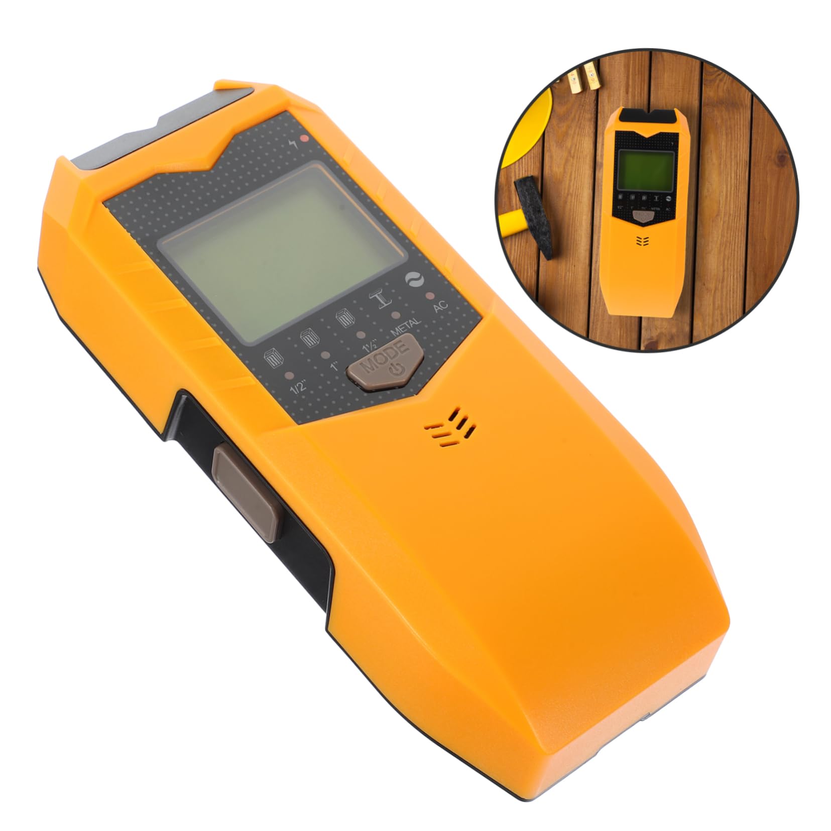 NUOBESTY Wandscanner für Holz und Metall Automatische Kalibrierung Lcd Hintergrundanzeige Erkennt Bewehrung und Leitungen für Wandprüfung