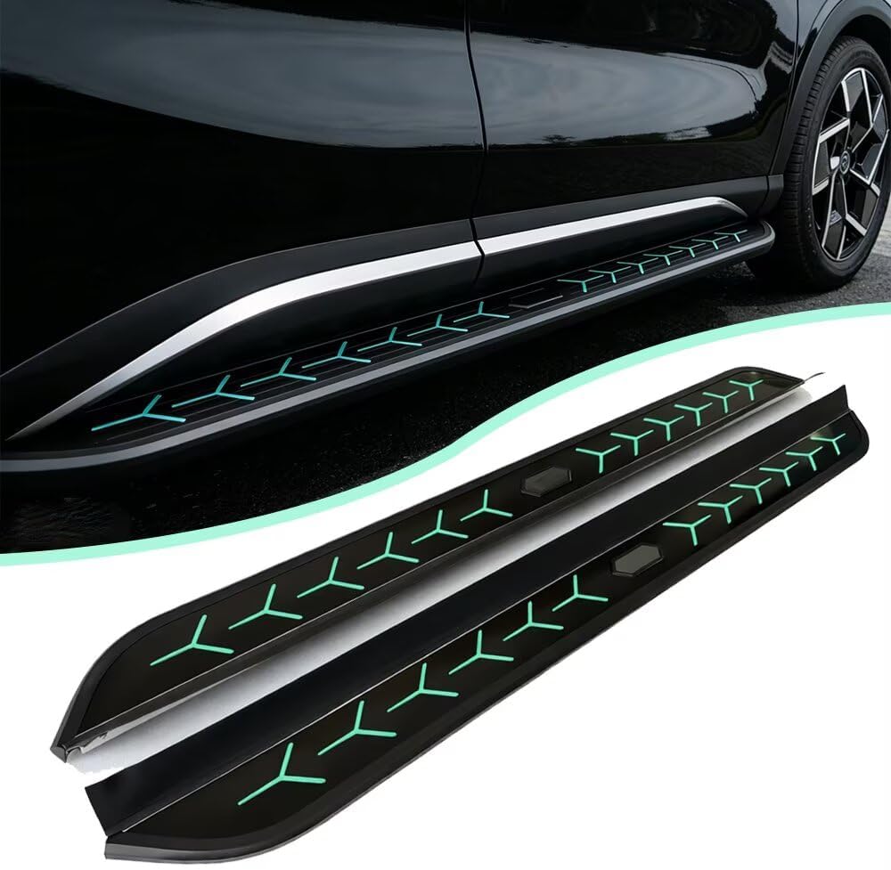 2pcs Running Boards for VW Volkswagen Atlas 2017-2026 | Heavy Duty Stainless Steel Side Steps, Non-Slip Nerf Bars, Enhanced Access and Heavy Duty Durability (LBQ)