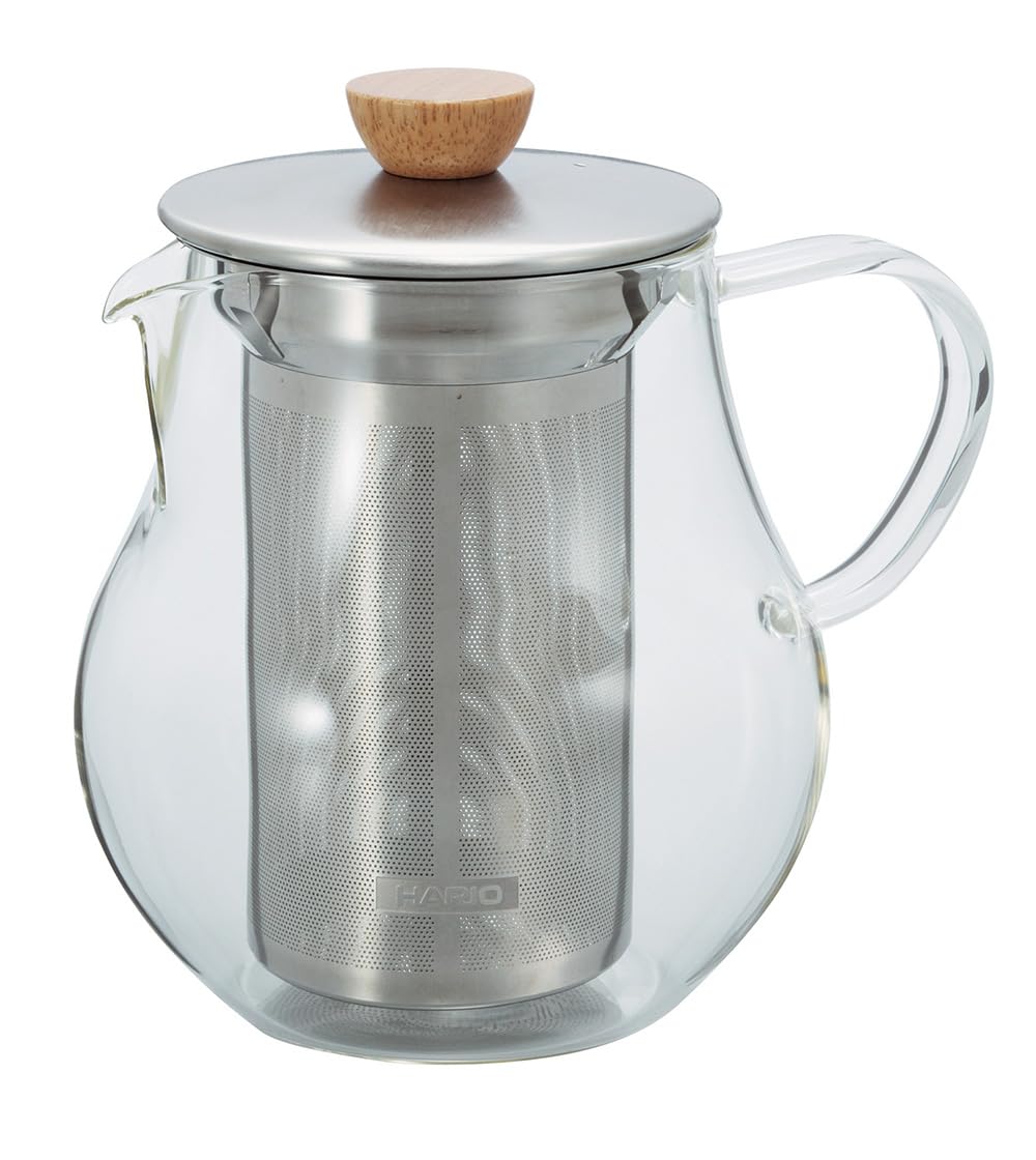 Hario Glass Tea Pitcher with Stainless Steel Filter, 700ml