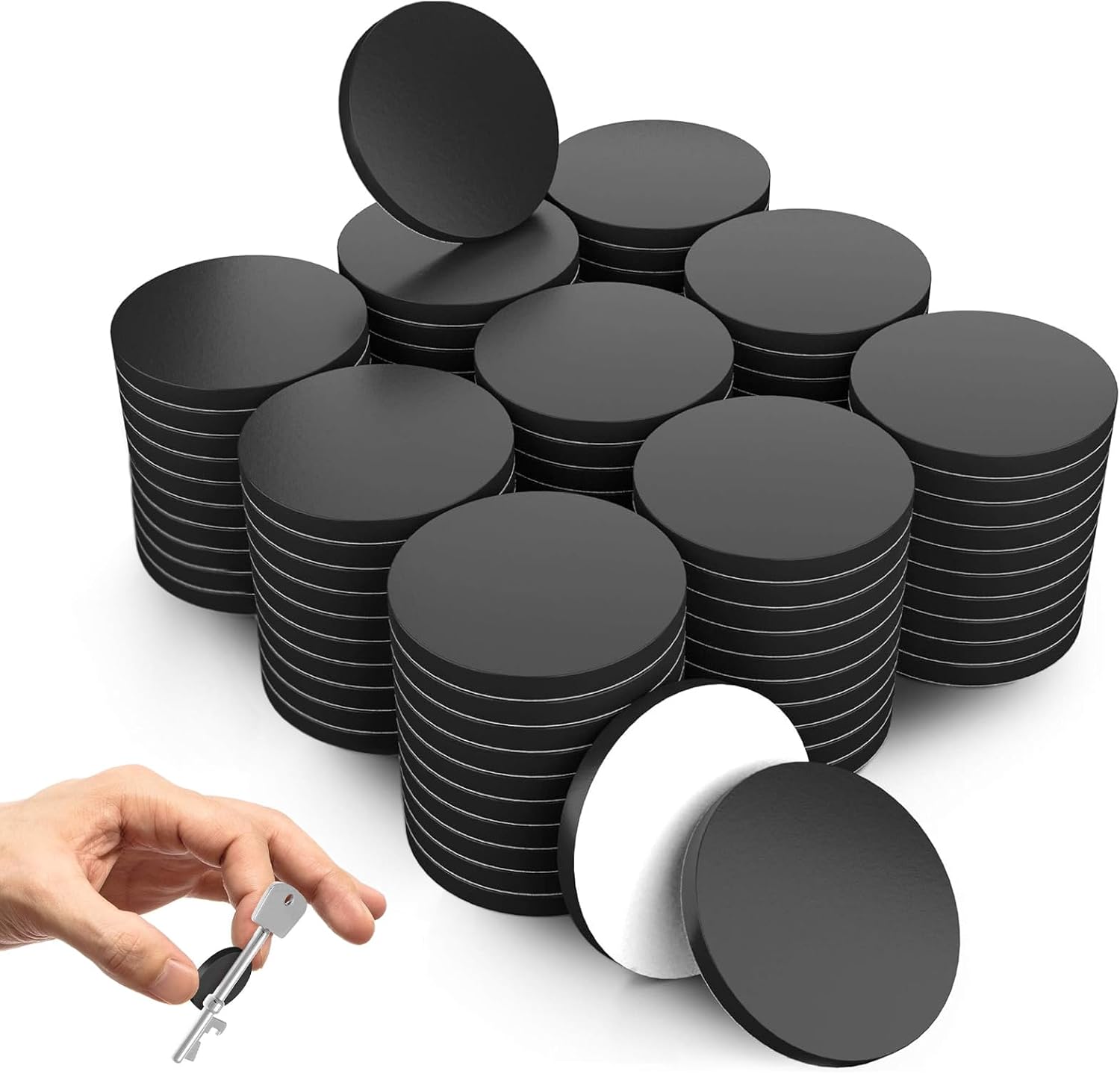 Adhesive 100 Pcs Round Sheet, with Adhesive