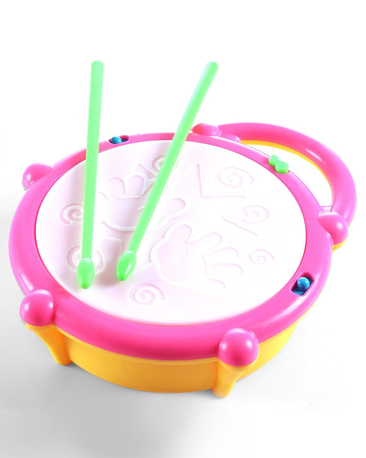 Play Nation Premium Colorful Musical Drum for Kids|Battery Operated Flash Drum with 3D Lights & Music for Boys&Girls |Baby Musial Instrument Toy with 2 Mallets|Best Birthday Gift for Toodlers|3 Years+-image-21