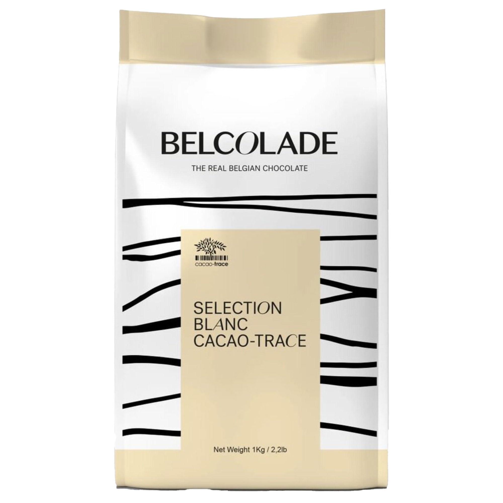 BelcoladeCacao Trace - White Belgian Chocolate (30%) Buttons, 1kg