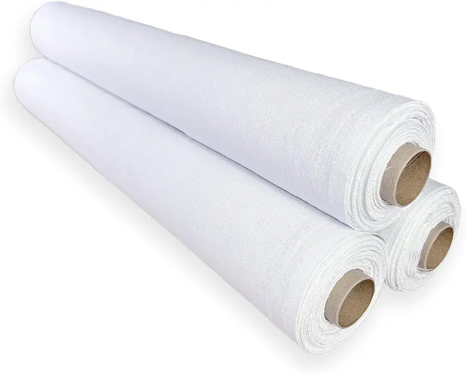 Tecido Alvejado Para Pano De Prato, Rolo Com 10 Metros