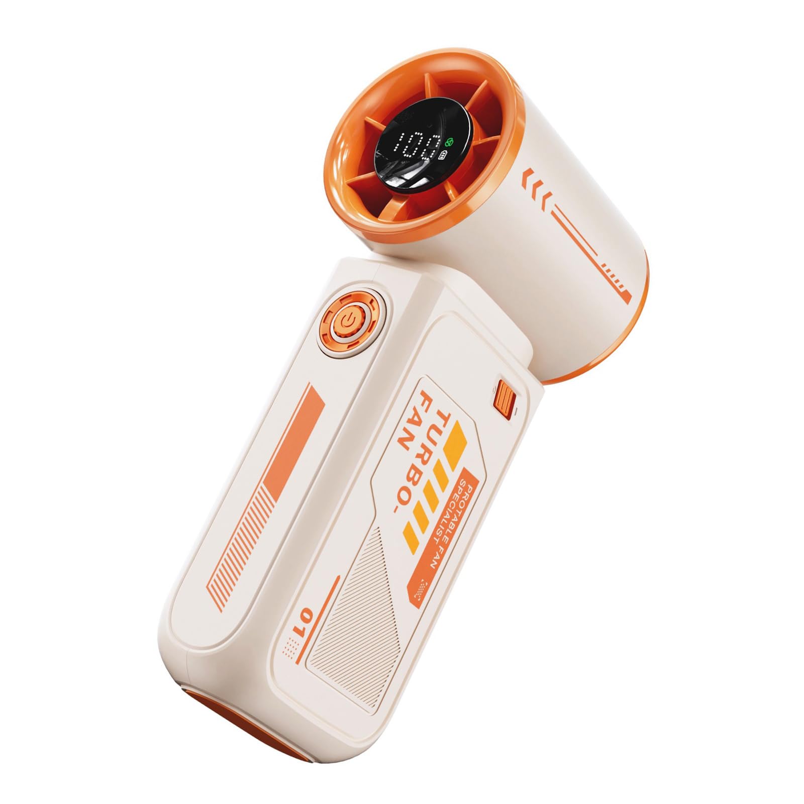 alloneslife Multifuntional Handheld Fan Efficient Cooling Fan 3600mAh Powerful ABS Texture Perfect for Outdoor Travel Use Small Travel