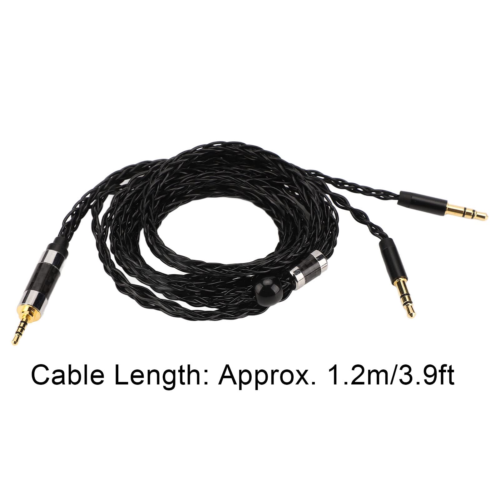 Cavo per Cuffie, da 2,5 MM a Doppio 3,5 MM, Eliminazione Dell'effetto Pelle, Cavo per Cuffie Placcato Argento Bilanciato a 8 Core, Cavo per Cuffie con Stabilità ad Alta Frequenza per Mdr Z7 Z1r