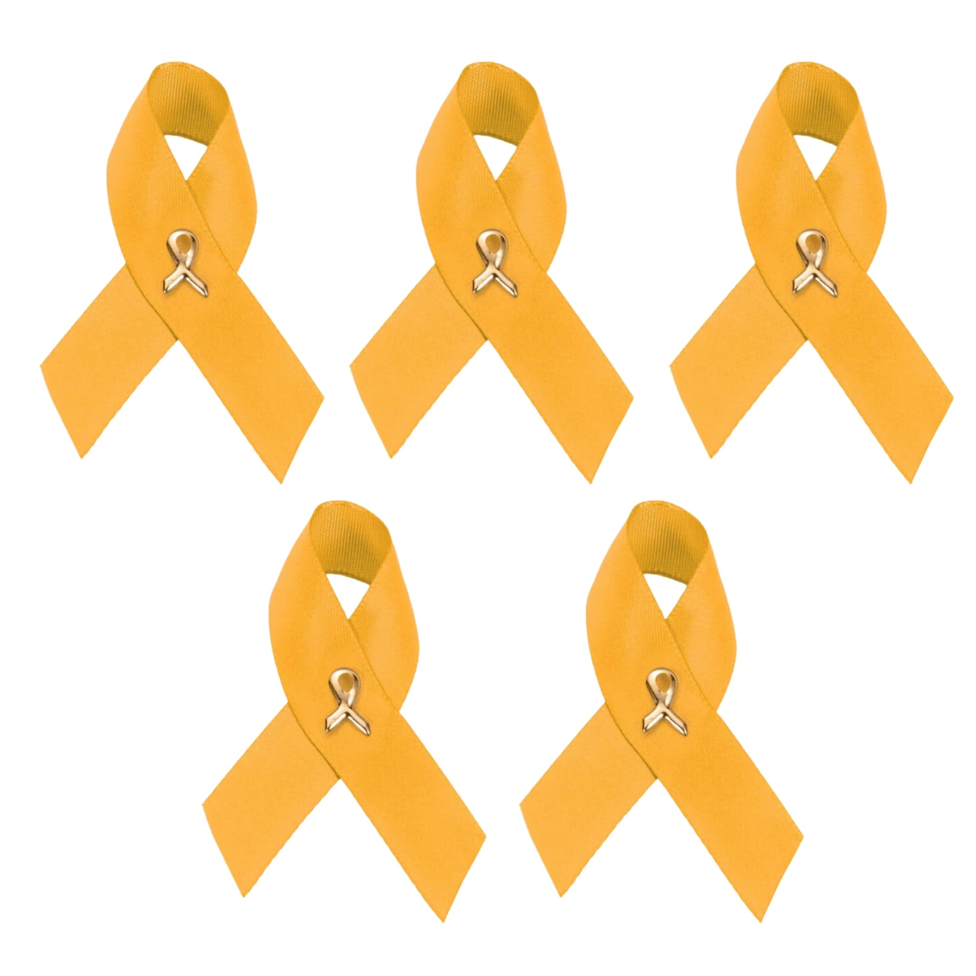 1/2/5/10/25/50/100pcs Satin Awareness Ribbon Pins (Pick your color), for Cancer &amp; Disease Awareness, Bulk Quantities for Fundraising, Events, Gift Giving