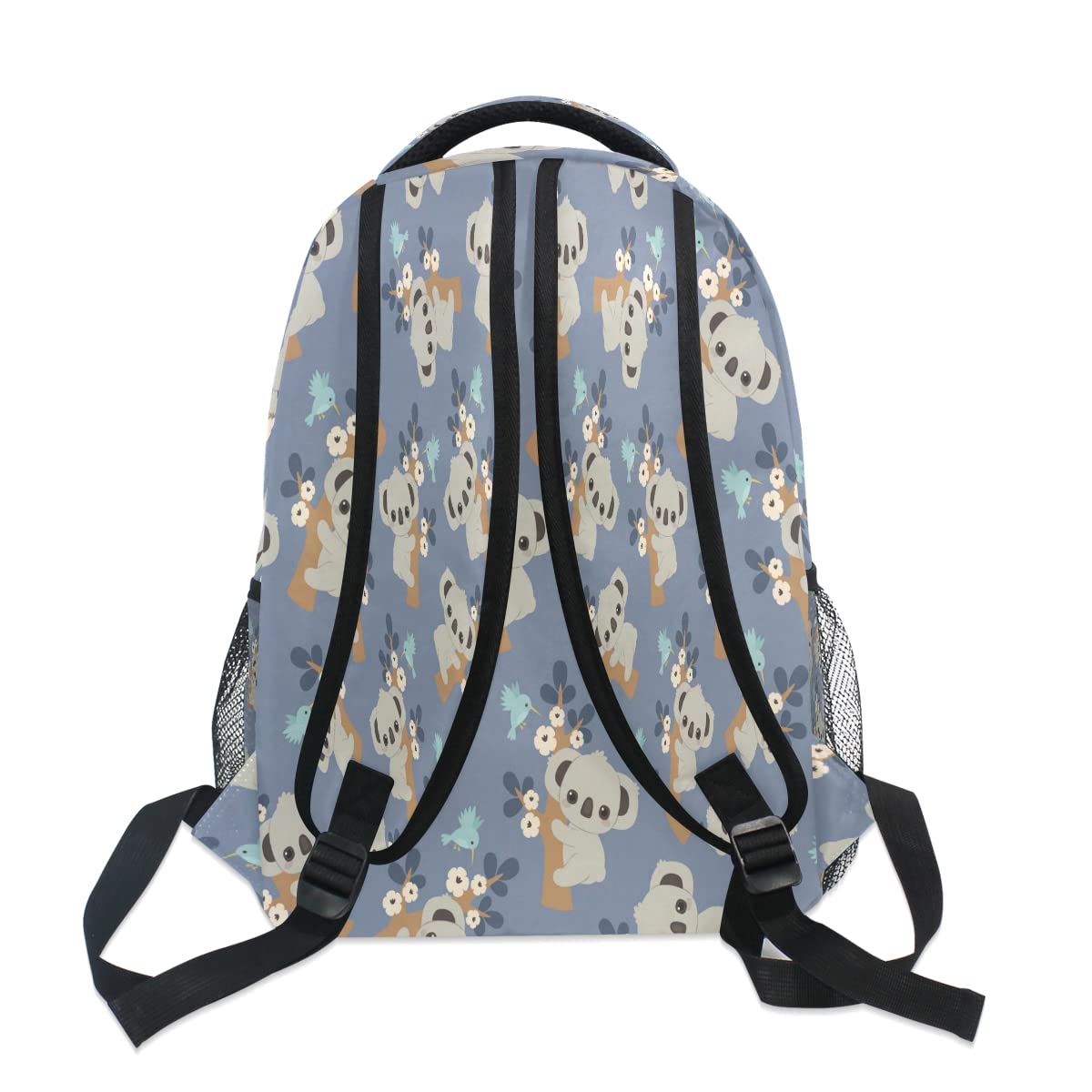 Mochila personalizada para niños y niñas, lindo caballo con flores de cuento de hadas personalizado nombre estudiante bolsa para escuela primaria, #10, talla única
