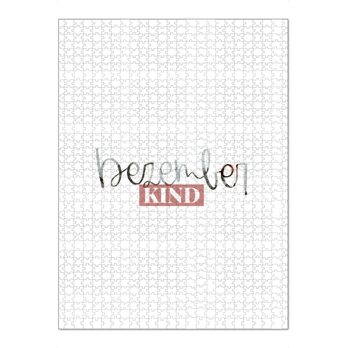 artboxONE-Puzzle XXL (1500 Teile) Typografie Dezember Kind - Puzzle Dezember dezemberkind geburtstsmonat
