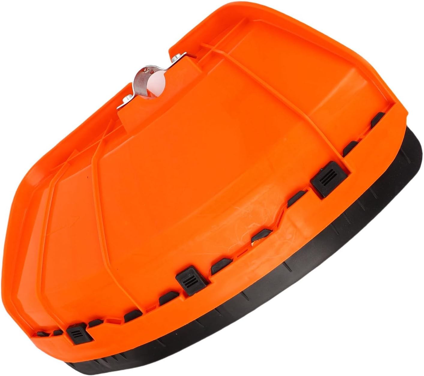 Universal Trimmer Guard Deflector Kit for 26mm 28mm Shafts - Heavy Duty ABS Plastic Cover Compatible with String Trimmers and Brush Cutters - Anti Dust Lawn Mower Accessory Orange