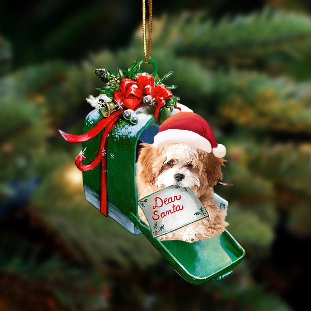 Amazon.com: Cavapoo Dog Christmas Ornament 2024, Cute Cavapoo Dog