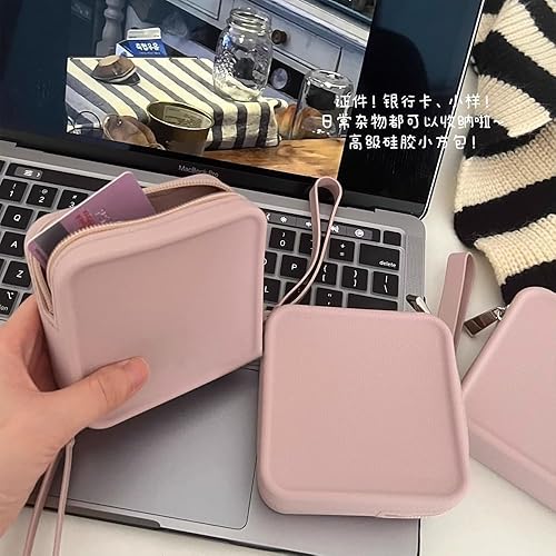 Miniatura 7 de FFpaw Bolsa de maquillaje grande de silicona, bolsa de aseo de viaje para mujer, bolsa de maquillaje grande, organizador portátil para cosméticos,