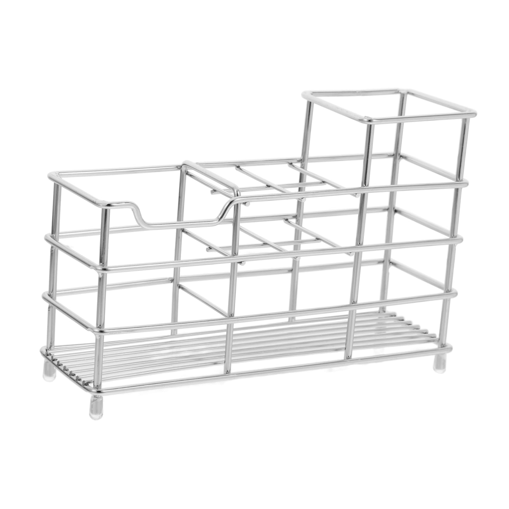 Cabilock Escurridor De Cepillos De Esterilizado 3 Unidades Soporte para Cepillos De Accesorios De Baño Estante De Acero Al Carbono.