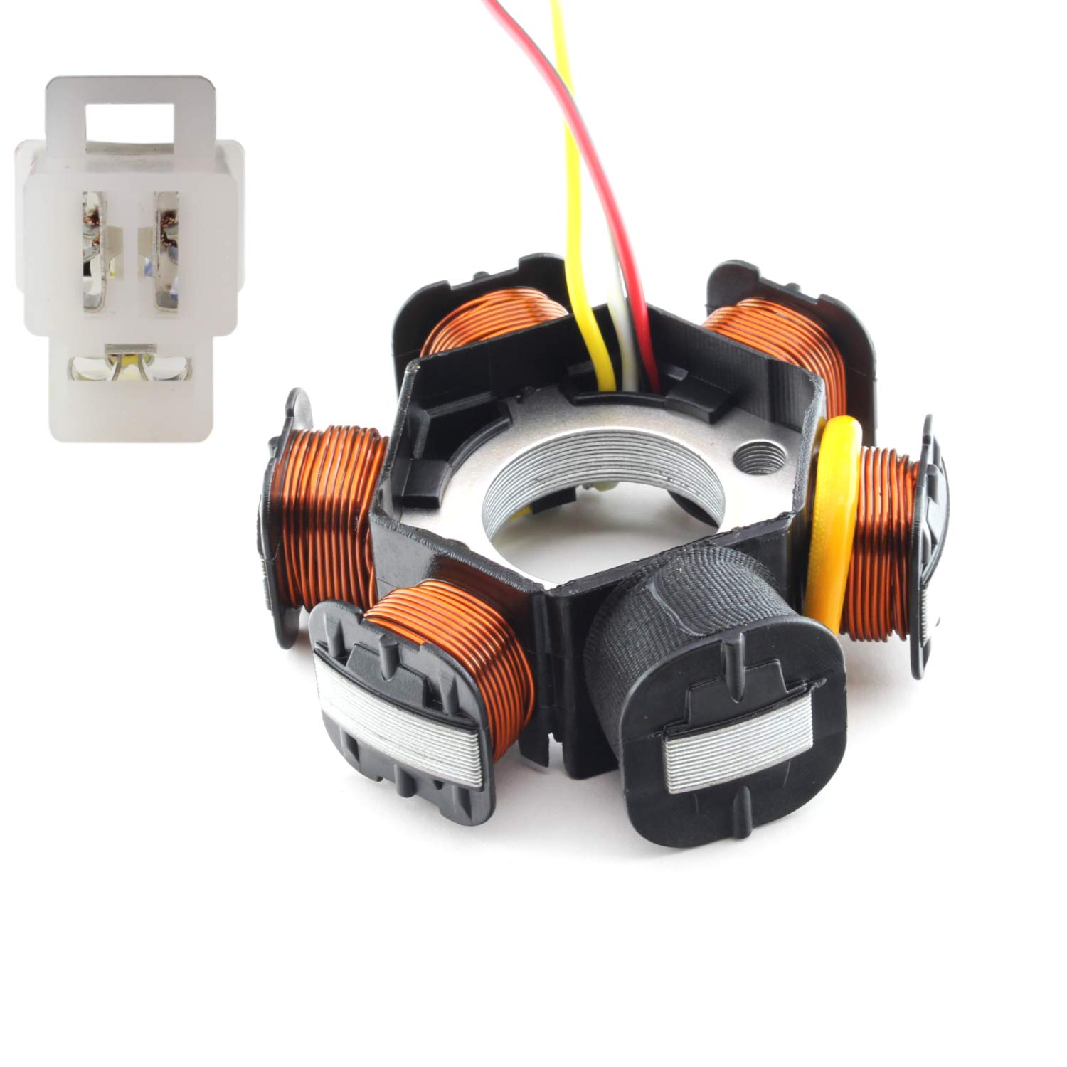 Alternatore Ricambio Per Peugeot Speedfight 2 50cc - Kit Completo Statore, Cavi E Pick-up - Foto 4