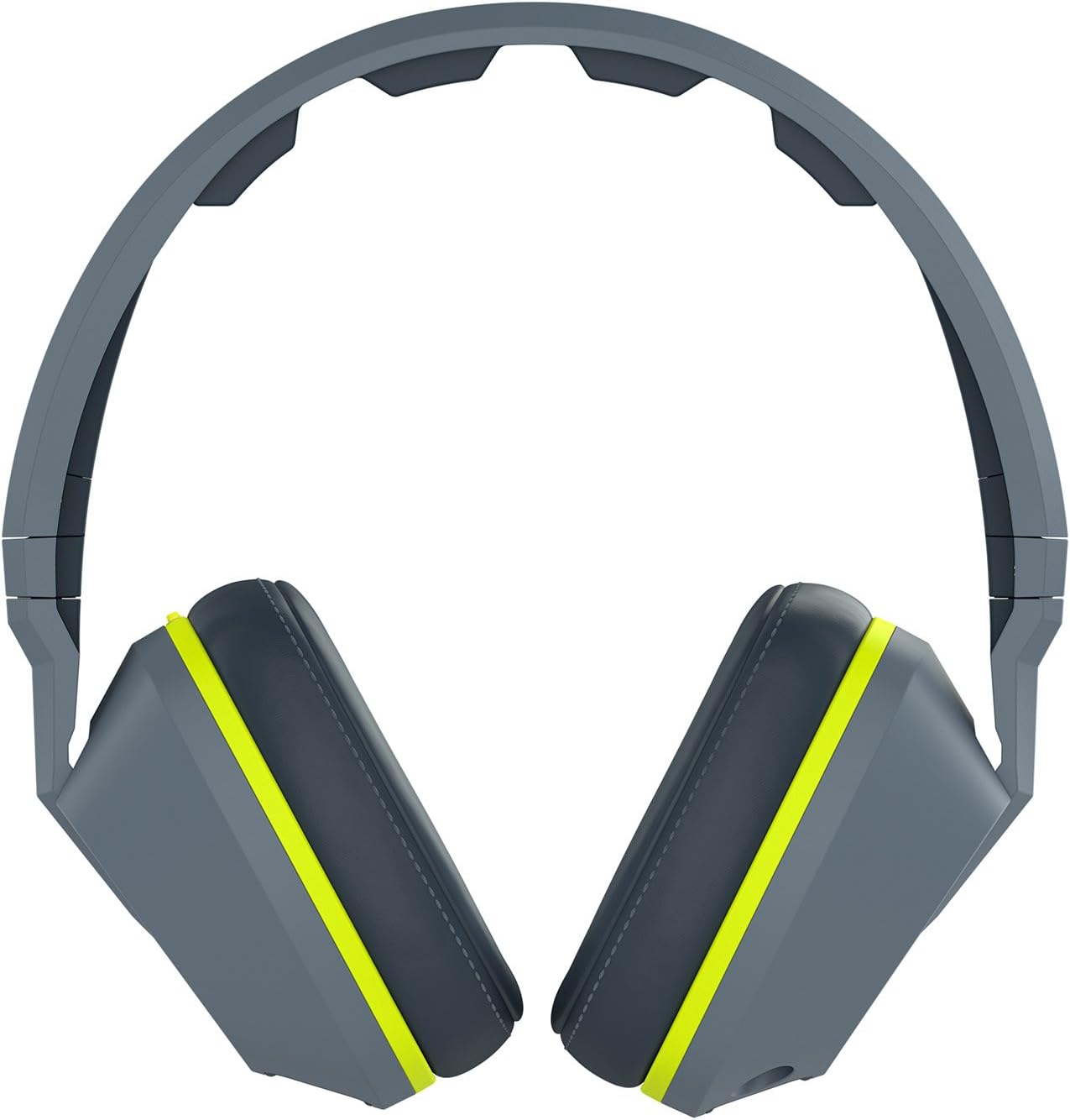 Skullcandy Crusher Headphones with Built-in Amplifier and Mic, Grey and Hot Lime
