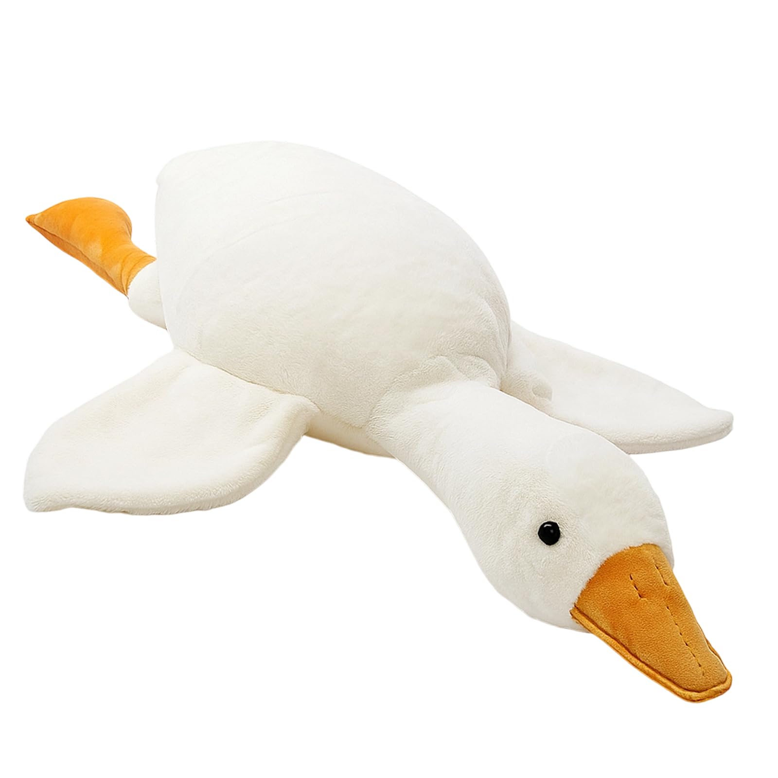 KxrTpx Hug a Lumps Goose Plushie, Soft White Duck Stuffed Animal, 50cm Large Weighted Teddy for Kids and Adults, Comforting Hugging Pillow for Bedroom, Car, and Gift Giving
