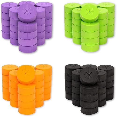 xGarden Collares de clon de neopreno, paquete de 30 collares de clonación, 3 pulgadas, multicolor, insertos de clonación de espuma para macetas de