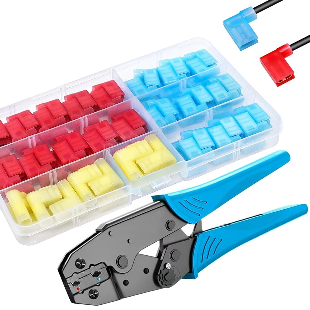 Littimoon Terminal Wire Terminal Connector Quick Disconnect Wire Connectors Flag Spade Quick Disconnects
