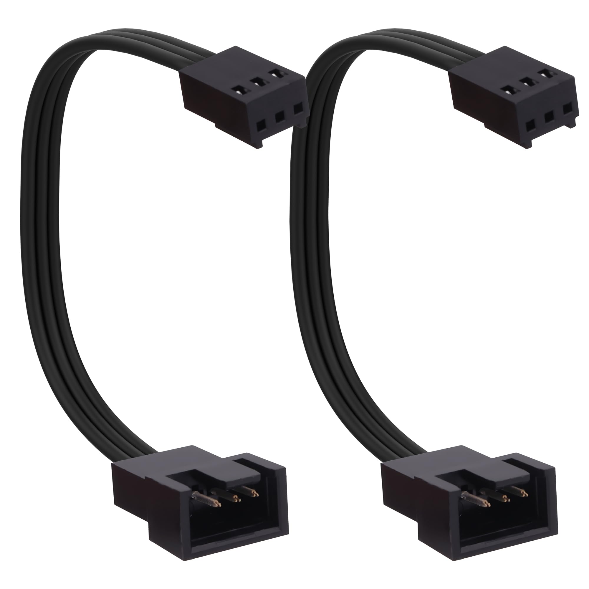 Cable adaptador de ventilador estándar de 4 pines PWN a 3 pines, 3 pines a 4 pines, placa base PC, CPU, control de temperatura, refrigeración, cable de extensión, adaptador Molex macho para