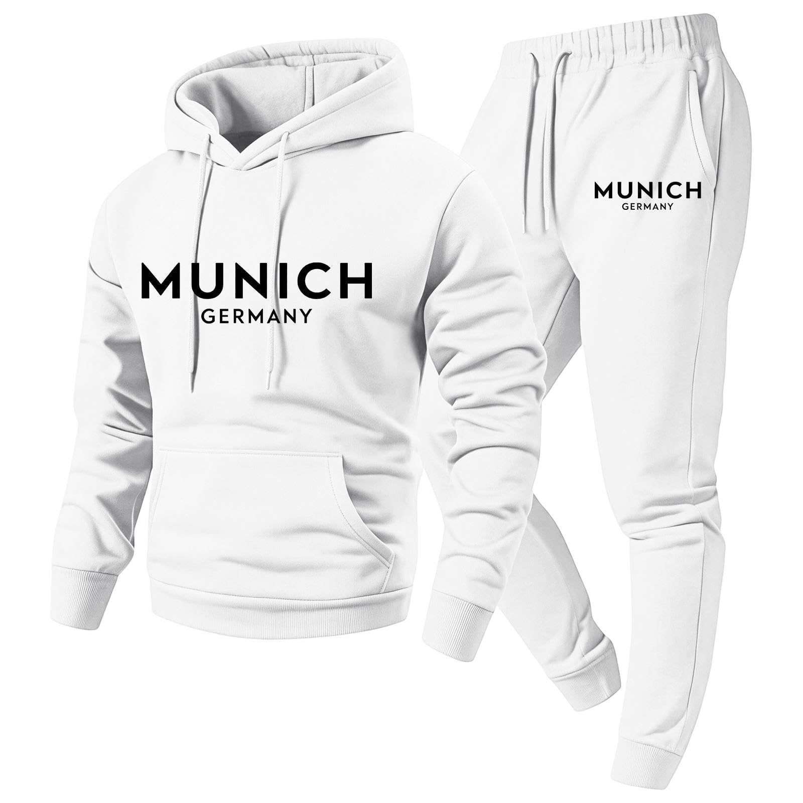 Mens Sweatsuits 2 Piece Athletic Hoodies Jogging Tracksuits