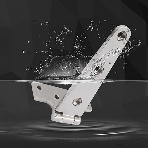 Miniatura 5 de Laorde Bisagras en T de acero inoxidable 316, grado marino, 6 x 3 pulgadas, bisagras resistentes para escotilla de barco (5.906 in x 2.835 in),