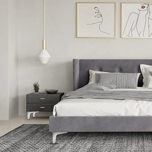 Miniatura 5 de Patas modernas de metal para muebles de 4 pulgadas, juego de 4 patas de repuesto para armario, sofá, cama, silla, mesa, otomana, piezas de repuesto