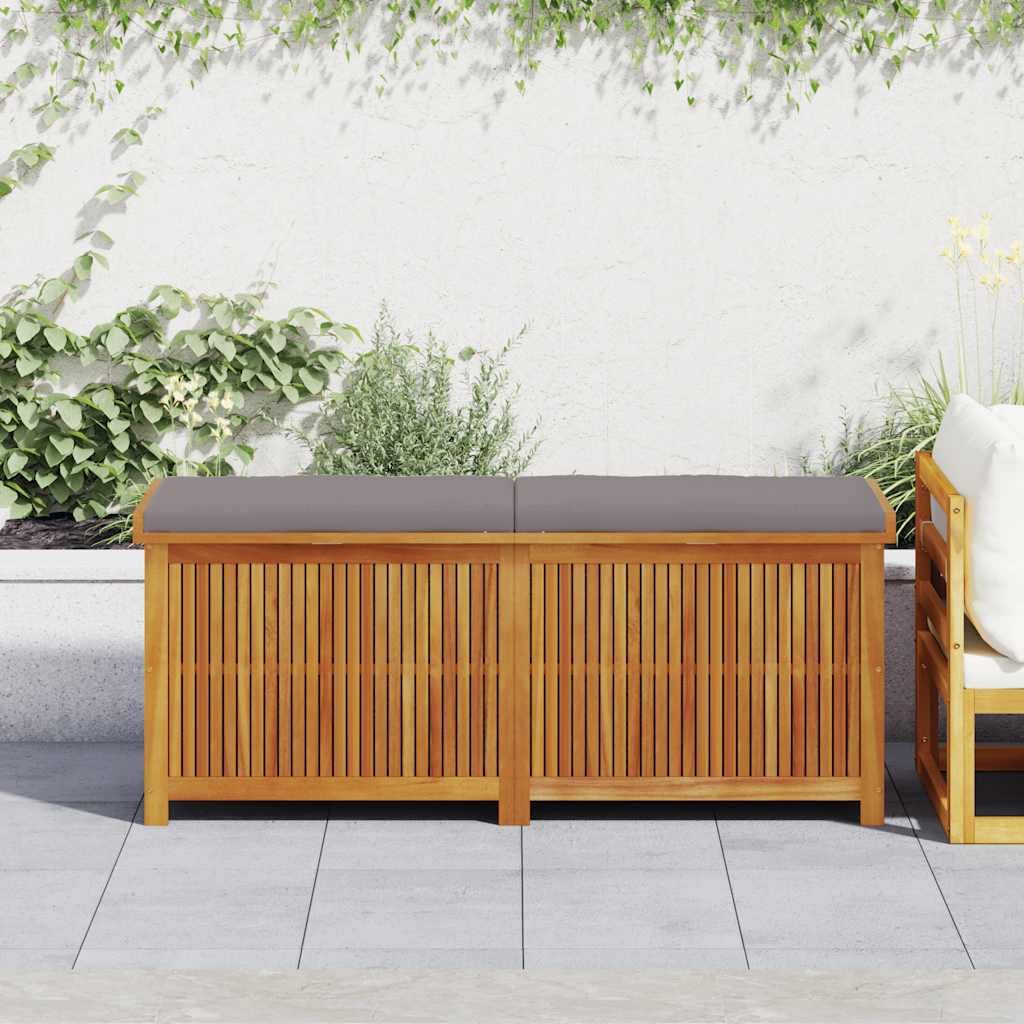 vidaXL Scatola Cuscini da Esterno 150x50x60,5 cm Legno Massello Acacia