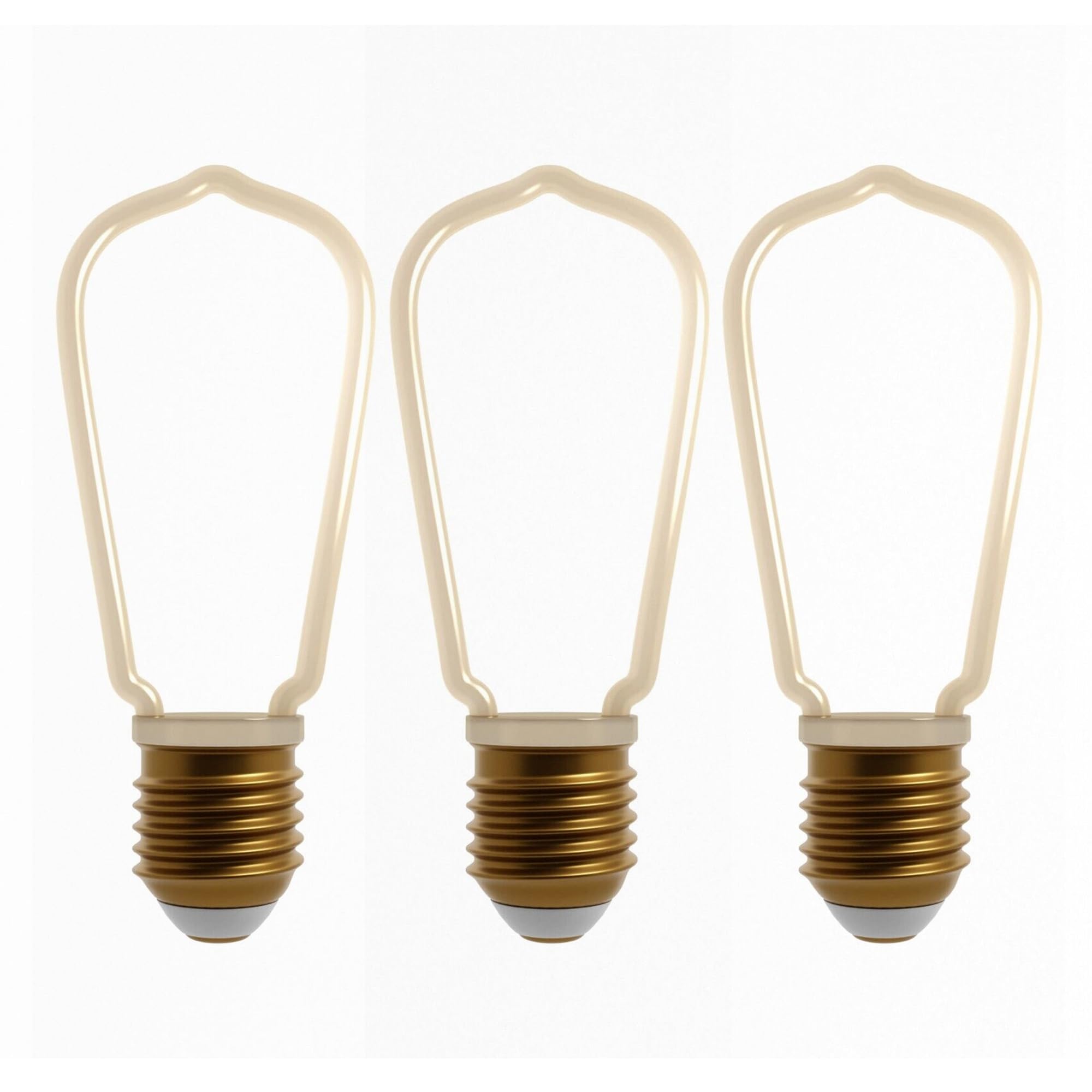 Decorative Ambient Angle Retro LED Bulb Light for Cafes, Restaurants, Bars, Clubs and Living Rooms (Style 1, 3 Pack)