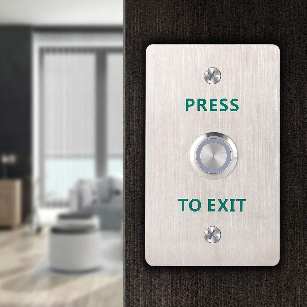 Pulsante Di Controllo Porta Per Disabili 12V - Interruttore Di Apertura Porta, Uscita NO NC COM, In Acciaio Inossidabile, Facile Installazione