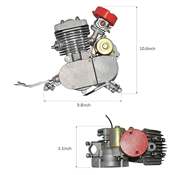 FEELCYCLE 2点セット New Zeda 80 Pro Complete 80cc 2 Stroke Dual Spark Plug