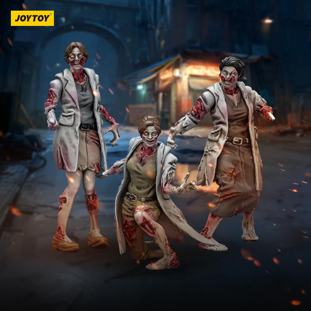 TOYVERSE JOYTOY 1/25 Action Toys, Dark Source Zombie Figure Medics, Suitable for Halloween Articulated Miniature Model Ages 15 and Up - Image 2
