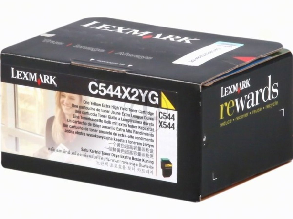 Toner jaune Lexmark C544X2YG original pour l'impression de rapports - 4