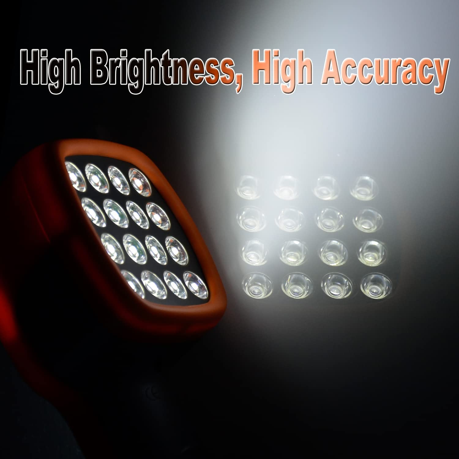Estroboscopio RPM Digital LED - AIOMEST Medidor RPM/Hz 60~99999 - Tacómetro Sin Contacto con Luz Estroboscópica Ajustable para Probador Velocidad del Motor del HVAC - Alta Precisión 0,001%