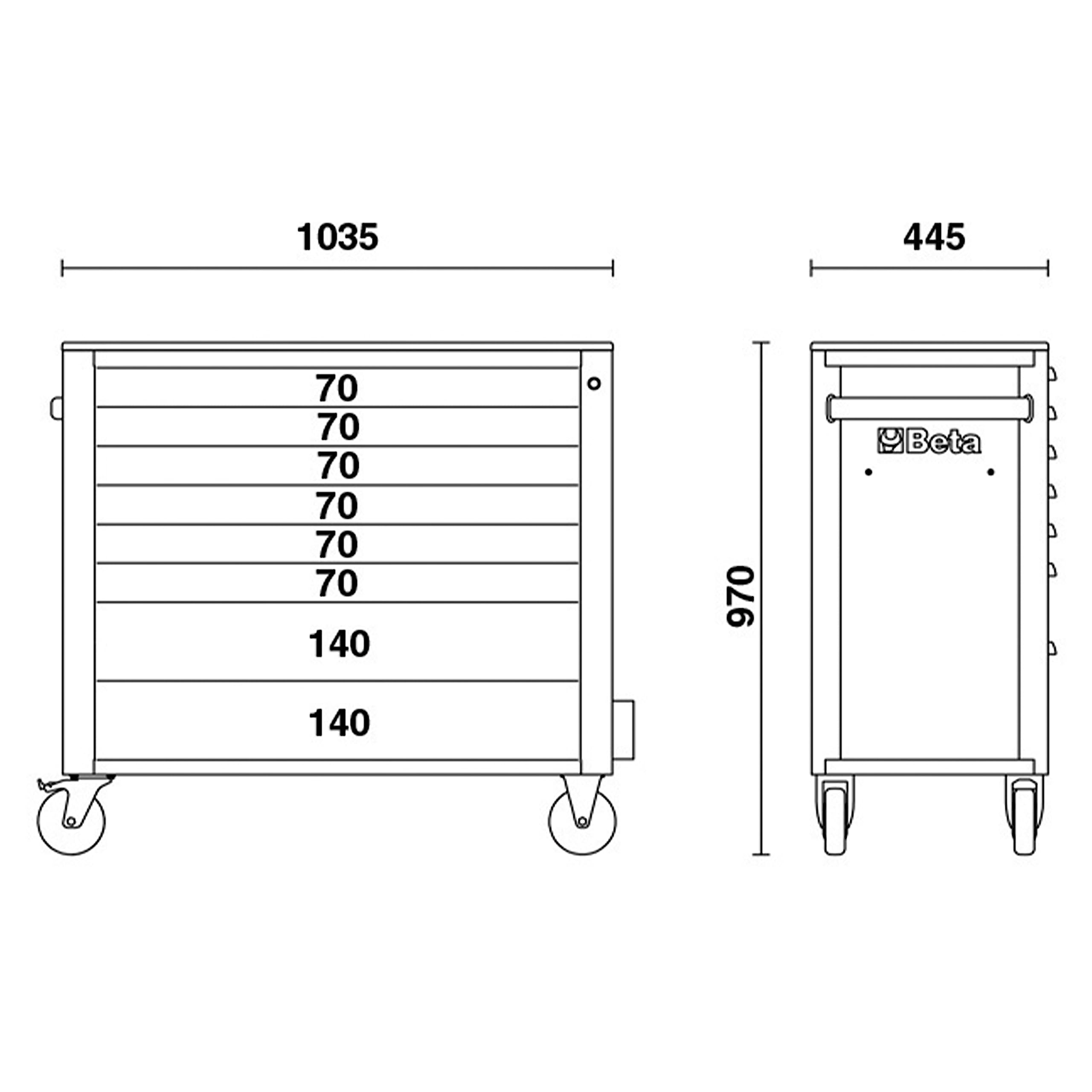 Beta PV1 - Panel porta-herramientas de pared